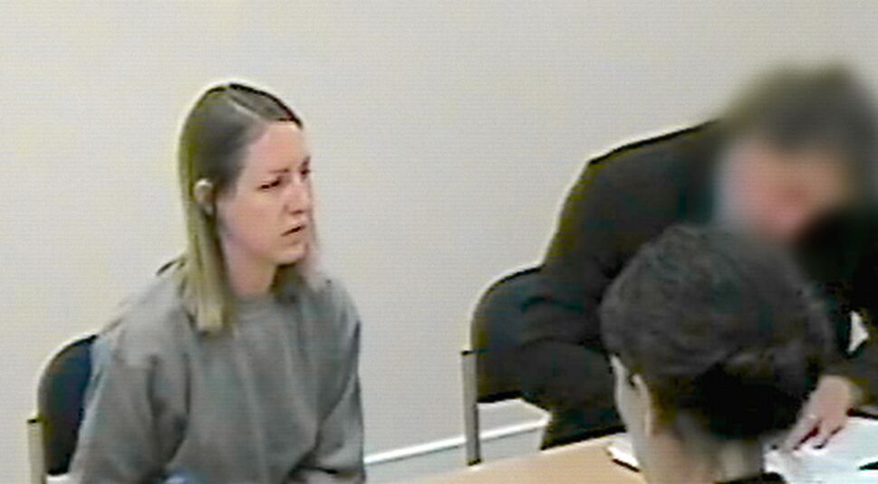 Die verurteilte Krankenschwester Lucy Letby bei einem Verhör.