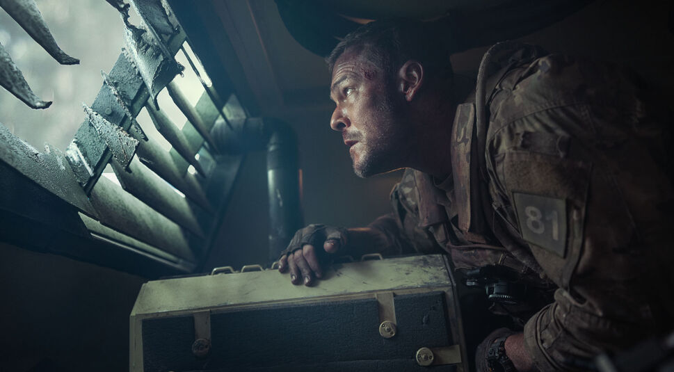 Alan Ritchson in War Machine