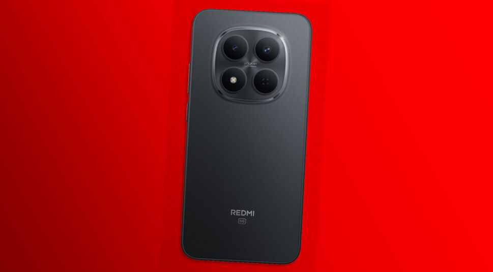 Das Redmi Note 15 Pro 5G in der Farbe Schwarz.
