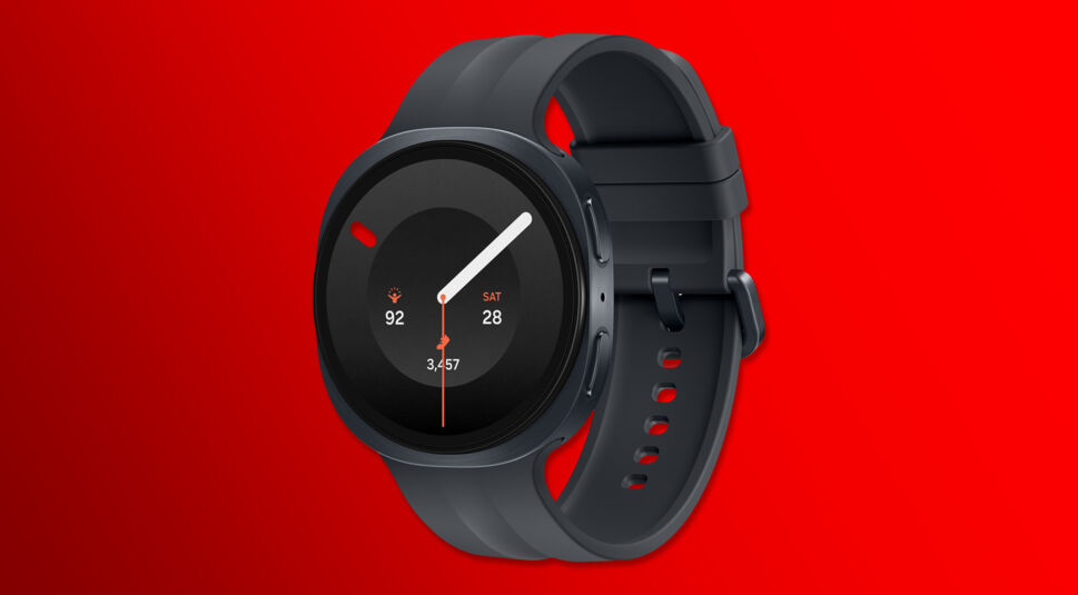 Die Samsung Galaxy Watch9 in Schwarz.