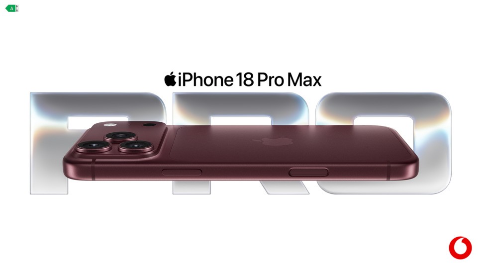 iPhone 18 Pro Max in Burgunder vor weißem Hintergrund