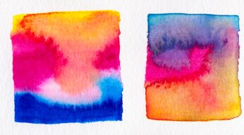 Abstract Watercolor Sunset