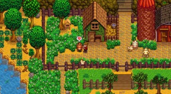 Eine Farm in Stardew Valley
