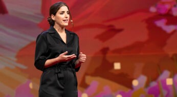 Suleika Jaouad spricht bei TED2019: "Bigger Than Us" in Vancouver, BC, Canada