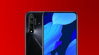 Das Huawei Nova 5T in Schwarz von der Voder- und Rückseite. Bild: Huawei