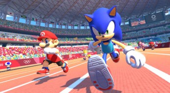 Mario und Sonic beim Sprint - Game-Screenshot Mario und Sonic bei den