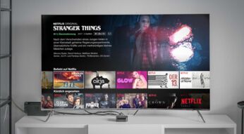 Netflix auf einem TV-Bildschirm