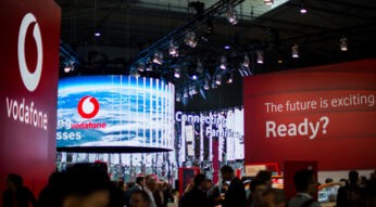 Vodafone-Stand beim Mobile World Congress 2019
