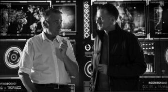 Vodafone CEO Hannes Ametsreiter und Guido Weissbrich Director Network Planning and Deployment bei der Mission Gigabit