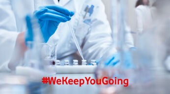 Chemieproben im Forschungslabor.