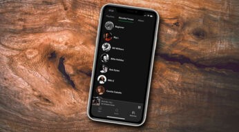 Die Spotify-Bibliothek auf dem iPhone