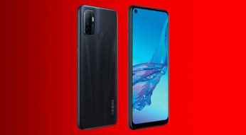 Das Oppo A53s vorne und rückseitig.