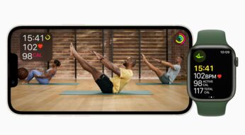 Screenshot eines Apple-Fitness-Plus-Workouts.