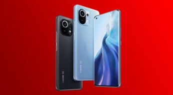 Das neue Smartphone Xiaomi Mi 11 | 5G in Horizon Blue und Midnight Gray.