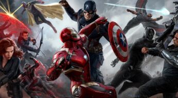 Marvel Superhelden Iron Man, Captain America, Black Widow