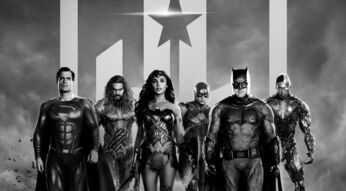 Die Superhelden Superman, Aquaman, Wonder Woman, The Flash, Batman und Cyborg in "Zack Snyder's Justice League".