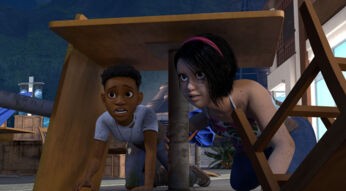 Darius und Sammy in Jurassic World: Neue Abenteuer Staffel 2