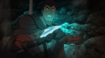 Drachenritter Davion (Yuri Lowenthal) in der Anime-Serie DOTA: Dragon's Blood.