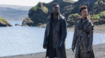 Michael Burnham und Cleverland Booker in Staffel 3 von Star Trek: Discovery