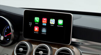 CarPlay-Interface in einem Auto