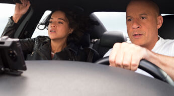 Michelle Rodriguez als Letty und Vin Diesel als Dominic Toretto in "Fast & Furious 9".