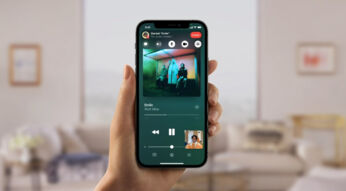 Beispiel für die Nutzung von Apple Music via SharePlay in FaceTime
