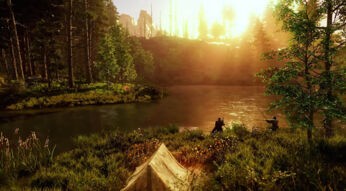 Zwei Angler in New World