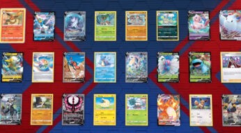 Einige Karten im neuen Design des Pokémon Trading Card Game Live