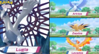 Die legendären Vögel und Lugia in Pokémon: Leuchtende Perle