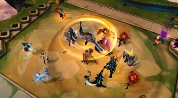 Der Beginn eines Kampfes in TFT: Teamfight Tactics