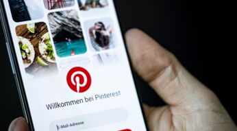 Die "Pinterest"-App auf dem Smartphone.