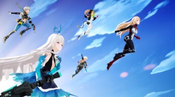 Einige Charaktere aus Tower of Fantasy schweben in der Luft