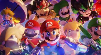 Einige Charaktere aus Mario + Rabbids: Sparks of Hope