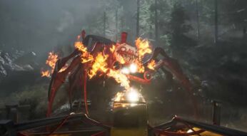 Der brennende Charles in Choo-Choo Charles