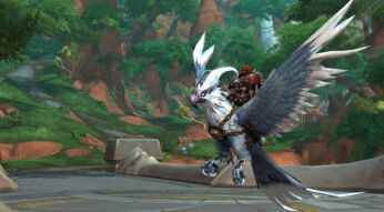 Ein Flugreittier aus WoW: Dragonflight