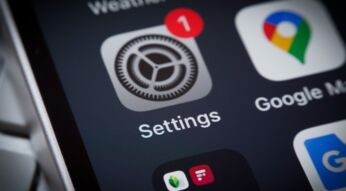 Das Display eines iPhones