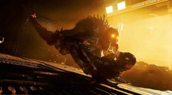 Der Protagonist kämpft mit einem Necromorph im Remake von Dead Space