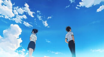 Die Protagonisten vom Anime-Film Your Name des Regisseurs Makoto Shinkai