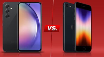 Galaxy A54 5G und iPhone SE