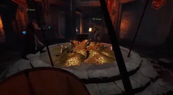 Ein Goldhaufen inmitten des Dungeons in Dark and Darker