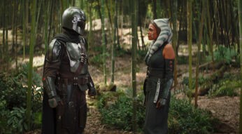 Ahsoka und Boba Fett stehen sich gegenüber