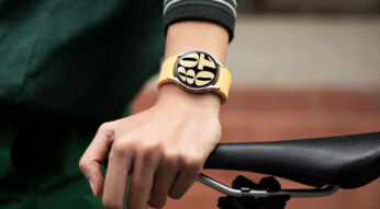 Radfahrer mit der Galaxy Watch6