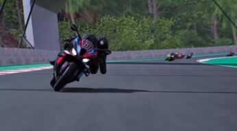 Ein Motorrad auf der Rennstrecke in Ride 5