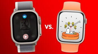 Apple Watch Ultra 2 und Apple Watch 9 gegenübergestellt.