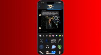 Das iPhone 15 vor rotem Hintergrund