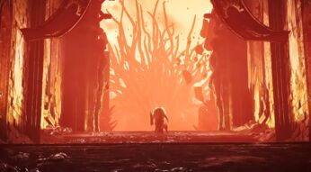 Eine Ruine im Abendrot in Lords of the Fallen