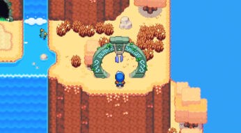 Ein Portalstein in Moonstone Island