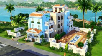Eines der neuen Häuser in der neuen Stadt aus Die Sims 4: Zu vermieten