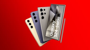 Fächer der neuen Samsung Galaxy S24-Serie