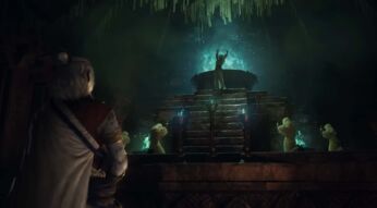 Einige Charaktere vor einem Altar in Dragon's Dogma 2